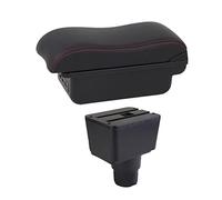 Para Ford Para Ecosport Caja De Reposabrazos De Coche Reposabrazos De Cuero Consola Central Almacenamiento USB Accesorio De Coche 2018 2019 2020 2021(B2 3 USB)