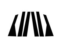 Para Ford Para Escape 2020 2021 2022 2023 Pegatina Decorativa Para Puerta Y Ventana De Coche Color Negro Brillante POMPOMPUR