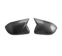 Para Ford para Explorer 2020-2024 LHD pegatina de coche retrovisor cubierta de espejo lateral tapa de ala Exterior Carcasas Espejo Retrovisor 100%(Modelo fibra carbono)