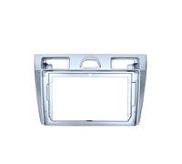para Ford para Fiesta MK Vi 5 Mk5 2002-2008 Marco Envolvente Radio Coche Arnés Cables Fascia Panel Estéreo Montaje Tablero POMPOMPUR(9 Inch Frame 1)