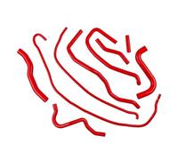 Para Ford Para Fiesta Mk6 ST 150 Facelift 2006 2007 2008 2,0 Duratec ST Motor Juego Mangueras Refrigerante Silicona Coche Intercooler Turbo(Red)