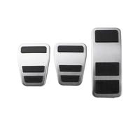 Para Ford Para Fiesta MK8 2013-2023 Pedal De Freno De Gas | Para Ecosport 2012 - 2023 Para Puma 2019 - 2023 Pedal De Acero Inoxidable Cubiertas De Pedal De Coche(3Pcs MT)
