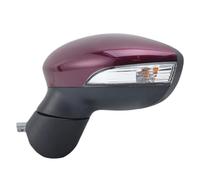 Para Ford Para Fiesta Para MK7 2008-2012 6 Pines Conjunto Espejo Retrovisor Lateral Violeta Eléctrico Magenta Espejo Lateral Puerta Roja Completo Espejo Retrovisor(1pc left)