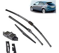 para Ford para Focus 2 2005 2006 2007 2008 2009 2010 2011 limpiaparabrisas Trasero Delantero Juego de escobillas Parabrisas Ventana Trasera Delantera 26 "+ 17" + 14 "limpiaparabrisas