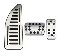 Para Ford Para Focus 2 MK2 3 4 MK3 MK4 Para Kuga Para Escape ST 2005-2019 Almohadillas De Pedal De Coche De Acero Inoxidable Cubierta Pedal Coche(AT with Rest Red)