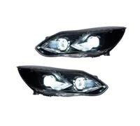 Para Ford Para Focus 2012-2014 Conjunto Faro Delantero | Lámparas delanteras de coche conjunto de faros delanteros automáticos actualización 2 accesorios para lentes de proyector
