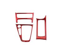 Para Ford Para Focus 3 MK3 2015 2016 2017 2018 ST LHD Cubierta Panel Cambio Marchas Interior Pegatinas Embellecedoras(Red)