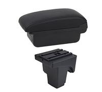 Para Ford Para Focus 3 Mk3 Caja De Reposabrazos Caja De Almacenamiento De Consola Central De Reposabrazos De Cuero Accesorio De Coche USB 2011-2021 Caja Reposabrazos Coche(B1 Black Line)