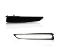 Para Ford Para Fusion 2010 2011 2012 LED Parachoques Delantero Luces Laterales Luces De Giro Luces De Paso De Guardabarros Luz Señal Giro Luces Indicador(Smoked Lens White)