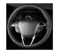 para Ford para Mondeo para Fusion 2013-2019 para Edge 2015-2019 Protector para Volante Coche Antideslizante Funda Volante Coche(White Thread)