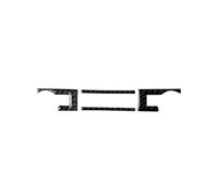 Para Ford Para Mustang 2015 2016 2017 2018 2019 2020 Center Contral CD Player Strips Cover Trim Sticker Real Carbon Fiber(Carbon fiber black)