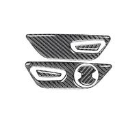 Para Ford Para Mustang GT 2015-2021 Moldura Decorativa Interior Fibra Carbono Panel Botones Ajuste Los Asientos Interiores Embellecedor(Left-hand drive)