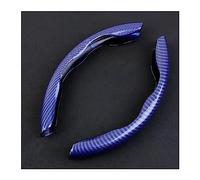 para Ford para Mustang para GT 350 500 2015 2016 2017 2018 2019 2020 Cubierta De Cuero De Ante Negro para Volante De Coche Cubre Volante Coche Accesorios Interior(Azul)