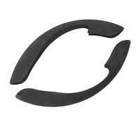 para Ford para Mustang para GT 350 500 2015 2016 2017 2018 2019 2020 Cubierta De Cuero De Ante Negro para Volante De Coche Cubre Volante Coche Accesorios Interior(Black-1)