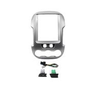 para Ford para Ranger 2012-2015 Radio De Coche 2 DIN De 9.7 Pulgadas Marco Multimedia Reproductor De Vídeo Navegación DVD Panel Embellecedor POMPOMPUR(Silver Frame-Cord)