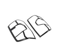Para Ford Para Ranger 2023 2024 Cubierta De Faro Embellecedor Delantero Tira Luces Traseras Marco Fibra Carbono Cubierta Panel Central Coche(Matte black rear)