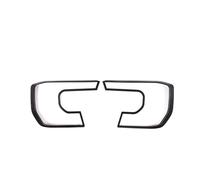 Para Ford Para Ranger 2023 2024 Cubierta De Faro Embellecedor Delantero Tira Luces Traseras Marco Fibra Carbono Cubierta Panel Central Coche(Matte black front)