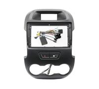 para Ford para Ranger F250 2011 2012 2013 2014 2015 Adaptador Fascia Marco Coche 9 Pulgadas Decodificador Caja CANbus Kit Panel Montaje Radio Y Audio CFCKHPTHAZ(Black Full Set)
