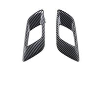 Para Ford Para Ranger Para T6 2012-2021 Para Everest 2015-2021 Moldura Manija Puerta Interior Coche Interior Maneta Tirador(1 Pair Carbon Fibre)