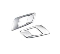 Para Ford Para Ranger Para T6 2012-2021 Para Everest 2015-2021 Moldura Manija Puerta Interior Coche Interior Maneta Tirador(1 Piar Silver)