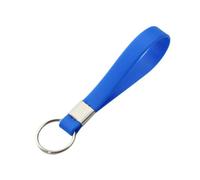 para Ford Series para Focus para Mondeo para Festiva para Fusion para Suit para Fiesta Funda Redonda Silicona para Llaves Coche con 3 Botones Autopartes(Blue Key Chain)