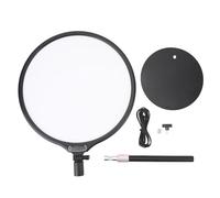 para fotografía, para transmisión en Vivo, para Escritorio, luz de Relleno USB de 36 cm con Chips LED de 168pcs, 2900k - 6600k para Selfie de Belleza (Negro)