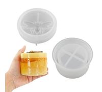 para frascos de silicona con tapa - resina epoxi para joyas | Molde de resina epoxi con tapa para almacenar joyas perlas, portavelas, recipiente para caramelos