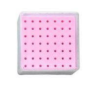 Para Fresas De Manicura | Organizador Con Tapa Transparente Y Cuarenta Y Nueve Huecos - Estuche Organizador De Herramientas Para Uñas | Para Principiantes Profesionales Uso Doméstico y Salones De Bell