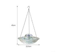 para fuente Jardín USB Baño Aves 23.5cm Elegante para fuente | Alimentación USB segura, cable 1.5m, sin cables complejos, elegante , atrae aves silvestres