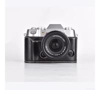 Para Fujifilm XT50 Cámara Caso, PU Cuero Ive Cover Base Para Fujifilm XT50 Cámara Accesorio (negro)