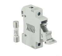 Para fusible fotovoltaico 10 A 30 A con juego de portafusibles para protección de cuerda de panel solar nominal 1000 V CC para sistemas de energía renovable (20 A)