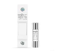 Para fusible fotovoltaico 10 A 30 A con juego de portafusibles para protección de cuerda de panel solar nominal 1000 V CC para sistemas de energía renovable (3 A)