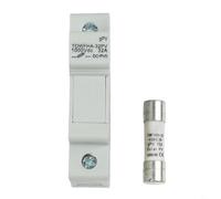 Para fusible fotovoltaico 10 A 30 A con juego de portafusibles para protección de cuerda de panel solar nominal 1000 V CC para sistemas de energía renovable (15 A)