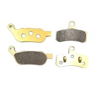 Para FXS Blackline 2011-2013 FXSTC Softail Custom 2008-2010 FLS Slim 2012-2014 FXCW FXCWC FXSB Pastillas De Freno Delanteras Y Traseras Sinterizadas Metal