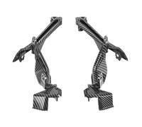 para FZ para MT 09 para FZ-09 para FZ09 para MT-09 2017 2018 2019 2020 Soporte Faro Soporte Montaje Carenado Cubierta Capó Nariz Superior Delantera Faro De Trabajo De Motocicleta(Fibra de Carbon)