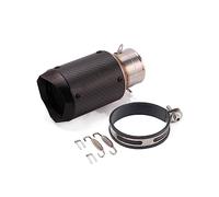 Para FZ6 51MM 60MM Tubo De Escape Universal Para Motocicleta Fibra De Carbono DB Killer Tubo De Escape Silenciador Slip On(1,60mm)