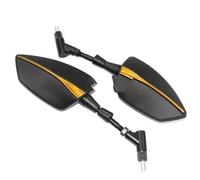 Para FZ6 FZ6S FZ6N Para motocicleta Para Fazer, Accesorios para motocicletas, Espejos laterales de alta definición, Espejos retrovisores, Versión universal Espejos traseros(Glod)