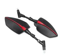 Para FZ6 FZ6S FZ6N Para motocicleta Para Fazer, Accesorios para motocicletas, Espejos laterales de alta definición, Espejos retrovisores, Versión universal Espejos traseros(Red)