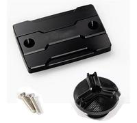 Para FZ6 ZF6N FZ6R FZ6S Para FAZER Cubierta Del Depósito Líquido Frenos Delantero Y Tapa Del Orificio De Llenado Aceite Del Motor Para Motocicleta POMPOMPUR(A set black)