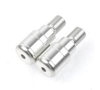 Para FZR 600/R Genesis 1990-1999 TZR125 1990-1992 XSR 700 2016-2023 Puños De Manillar De Motocicleta Tapa Final Tapón(Plata)