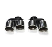 Para G05 X5 G06 X6 G07 X7 2019+ Quad Fibra De Carbono Punta De Escape Silenciador Punta Sistema De Tubo De Escape Sin Boquilla De Soldadura(Plata)