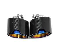 Para G22 G23 G26 420i 430i 2 Piezas Punta De Silenciador De Escape De Fibra De Carbono Que Conecta Directamente La Boquilla Del Tubo De Escape(Carbon Fiber E)