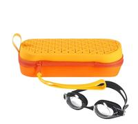 para gafas de natación, para gafas de sol de 7.68 x 2.95 x 2.95 pulgadas, soporte portátil impermeable con agujero de drenaje, protección de cremallera, para hombres y mujeres, buceo