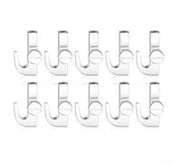 Para Galería Rail Picture Hooks 10 Count Zinc Alloy Construction for 1.5mm 2.0mm Steel Cables Heavy Duty Wall Display