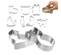 Para galletas para gatos de 9 piezas - Mini moldes para dibujos animados, juego de tartas de chocolate, divertidas herramientas de cocina | Juego de cortadores para niños, adultos, postres, U