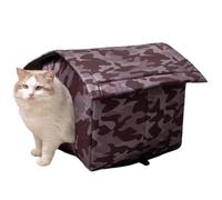 para gatos al aire libre resistente a la intemperie - Casa para el hogar duradera, cabaña del refugio, acogedora, refugio para portátil, cómodo santuario de do