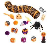 para Gatos Interiores: de Juego Plegable para Gatos y, Tubo Arrugado con Agujeros Peek | Interactivo para Gatos, Material Duradero, Resistente a Las lágrimas,
