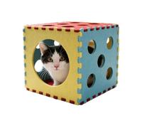para Gatos | Juguete Tipo Cueva Plegable | con Orificio de observación Interactivo, para Mascotas de hasta 5,4 kg,para adiestramiento, Ejercicio, Interior, Exterior, Junto a