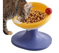 para Gatos | Plato De Alimentación Ergonómico Inclinado 60 Grados Altura Ajustable - Alto para Mascotas,para Interior Casa Y Apartamento Mascotas