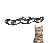para gatos - PP 54 x 7 x 5 cm | de montaje de ventana con ruedas | de juego interactivo plegable en forma de campana | Actividad autoentretenida en el alféizar de la ventana